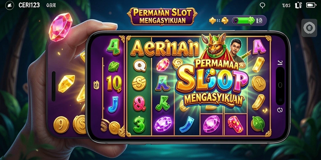 Screenshot gameplay CERI123 menampilkan slot yang penuh warna dan fitur menarik.