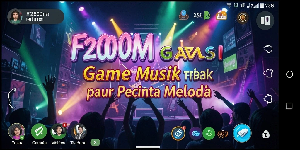 Tampilan gameplay F200M yang interaktif dan menarik.