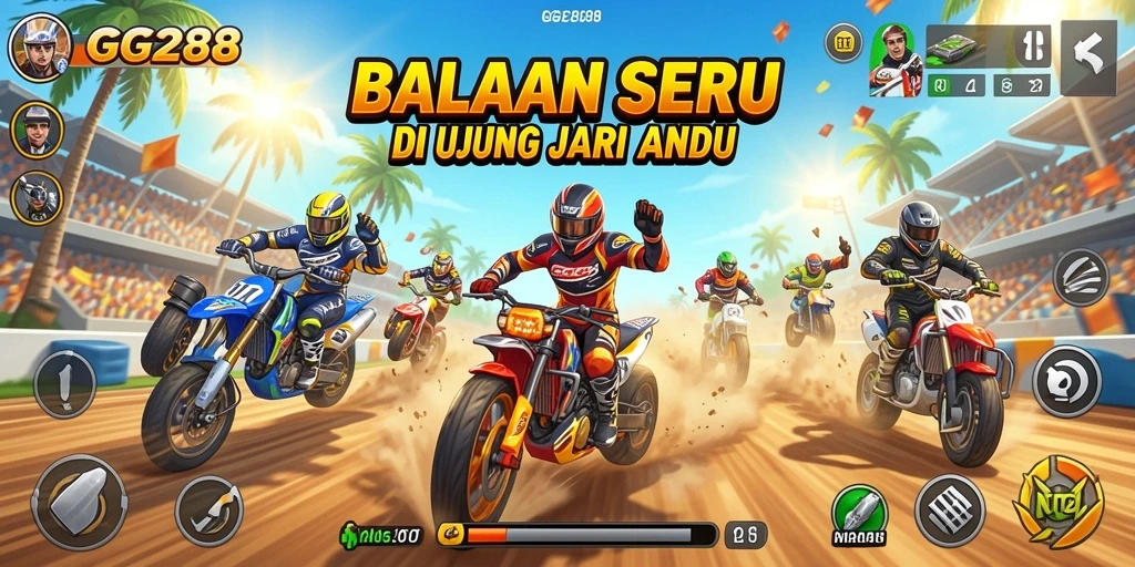 Gameplay intens GG288 yang memacu adrenalin dan menantang.
