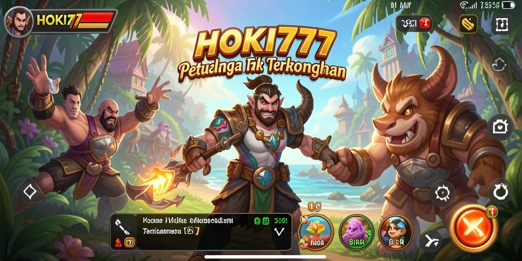Tampilan aksi seru dalam gameplay HOKI777 yang menantang.