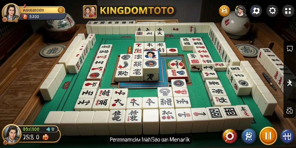 Tampilan menarik dari gameplay KINGDOMTOTO di Mahjong.