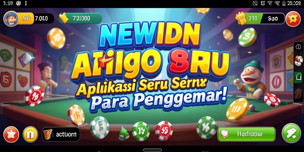 Tampilan gameplay seru dalam aplikasi Bingo NEWIDN.