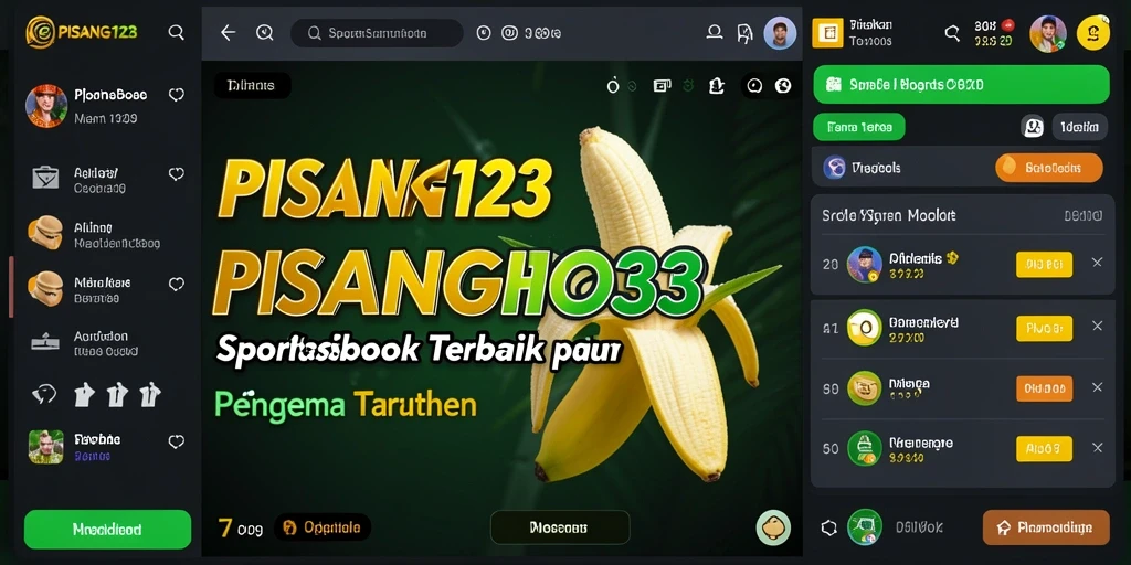 Tampilan menarik dari aplikasi PISANG123 saat taruhan berlangsung.