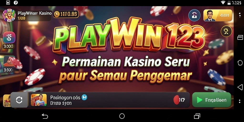 Tampilan gameplay seru di aplikasi Kasino PLAYWIN123.