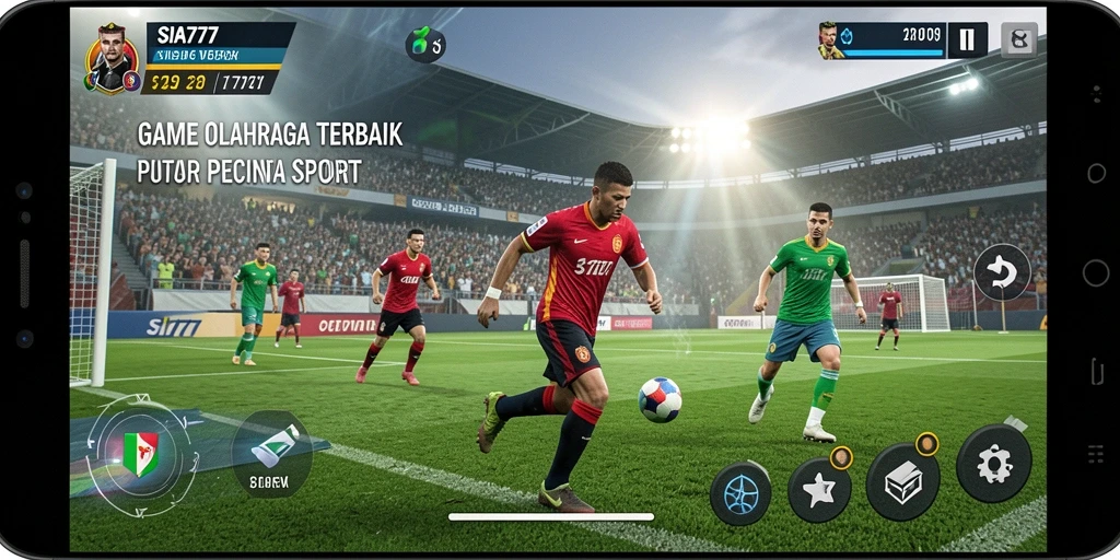 Screenshot SIA777 menampilkan aksi intens dalam pertandingan olahraga.