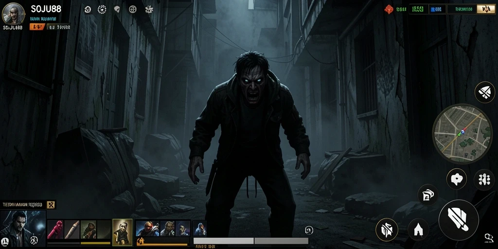 Gameplay menyeramkan SOJU88 dengan suasana mencekam yang menyelimuti.