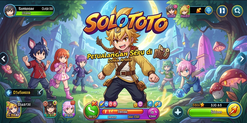Tampilan menakjubkan dari gameplay SOLOTOTO yang penuh warna.