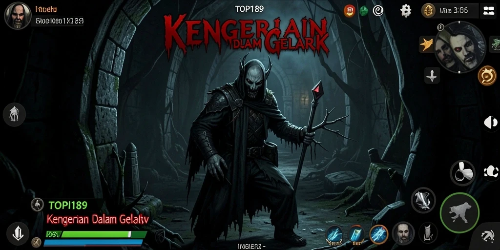 Screenshot gameplay yang menampilkan suasana Horror yang menegangkan.