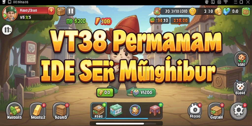 Tampilan gameplay VT38 dengan mekanika Idle yang mudah dan menyenangkan.